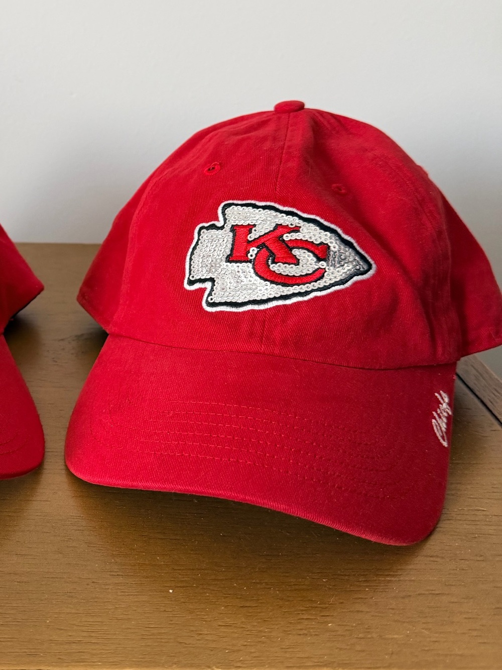 Kansas City Chiefs Sequin Arrowhead Dad Hat